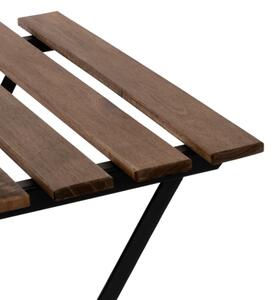 Set Bistrot Pieghevole In Legno Tavolo 54x55 Con 2 Sedie Donald Acacia