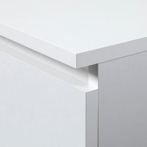 Cassettiera Credenza 140x40x120 Cm 10 Cassetti Artika Bianco Opaco