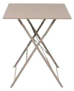 Set Bistrot Pieghevole In Acciaio Tavolo 60x60 Con 2 Sedie Donald Tortora