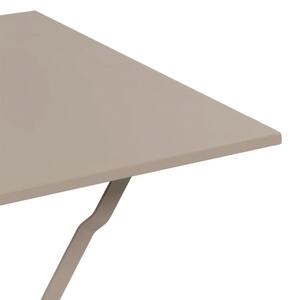 Set Bistrot Pieghevole In Acciaio Tavolo 60x60 Con 2 Sedie Donald Tortora