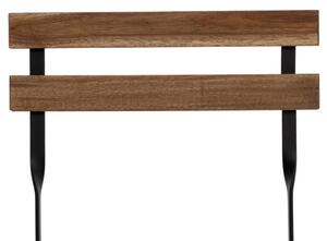 Set Bistrot Pieghevole In Legno Tavolo 54x55 Con 2 Sedie Donald Acacia