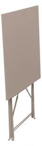 Set Bistrot Pieghevole In Acciaio Tavolo 60x60 Con 2 Sedie Donald Tortora