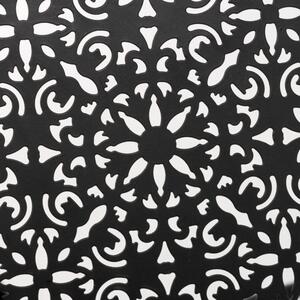 Set Bistrot Da Giardino Tavolo 60 Cm E 2 Sedie Pieghevoli In Ferro Sanremo Nero