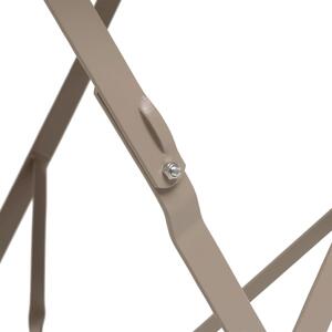 Set Bistrot Pieghevole In Acciaio Tavolo 60x60 Con 2 Sedie Donald Tortora