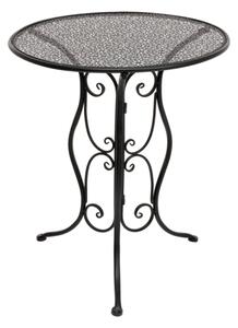 Set Bistrot Da Giardino Tavolo 60 Cm E 2 Sedie Pieghevoli In Ferro Sanremo Nero