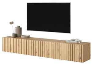 Mobile TV Sospeso Listellato 175 Cm 2 Ante Rovere Astra