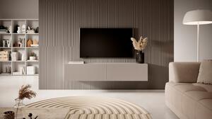 Mobile TV Sospeso 140 Cm Cannettato 2 Ante Tortora Bali