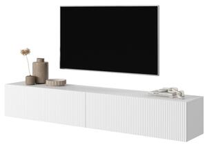 Mobile TV Sospeso 175 Cm Cannettato 2 Ante Bianco Opaco Bali