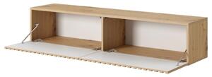 Mobile TV Sospeso Listellato 140 Cm 2 Ante Rovere Astra