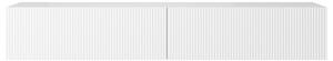 Mobile TV Sospeso 175 Cm Cannettato 2 Ante Bianco Opaco Bali