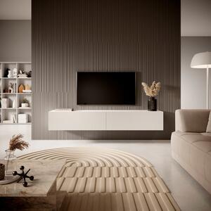 Mobile TV Sospeso 175 Cm Cannettato 2 Ante Bianco Opaco Bali