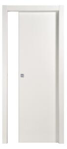 Porta scorrevole con telaio colore bianco laccato 60x210 cm