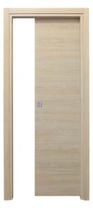 Porta scorrevole con telaio colore rovere sbiancato 60x210 cm