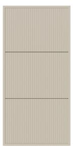 Scarpiera Sospesa Cannettata 3 Ante 50x30x103 Tortora Bali