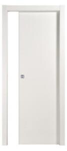 Porta scorrevole con telaio colore bianco laccato 80x210 cm