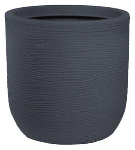 Vaso in resina da esterno interno cilindro d.35x34h Raffaello Grigio