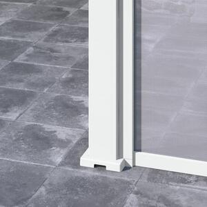 Tenda laterale manuale 3M per pergole Ombréa S2 - Bianco