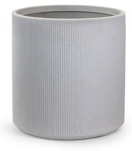 Vaso in resina da esterno interno tondo cilindrico d.36x35h Modigliani Beige