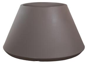 Vaso in resina da esterno interno tondo conico d.60x35h Stromboli Tortora
