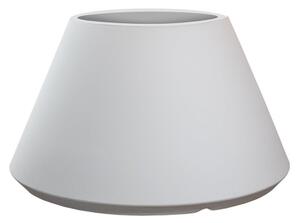 Vaso in resina da esterno interno tondo conico d.60x35h Stromboli Bianco