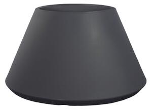 Vaso in resina da esterno interno tondo conico d.60x35h Stromboli Antracite