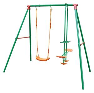 Altalena Bambini 2 Posti Per Bambini 3-10 Anni In Acciaio Da Esterno