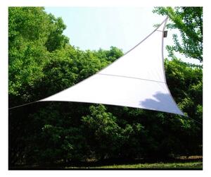 Tenda Vela Ombreggiante Triangolare 5x5x5 m Bianco in Poliestere