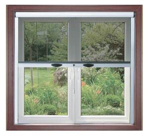 Zanzariera in kit finestra con freno 80x160 marrone 8017 Avvolgibile a molla con frizione
