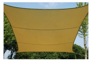 Tenda Vela Ombreggiante Quadrata 5x5 m Beige in Poliestere