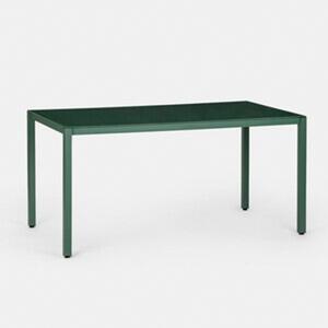 Set Tavolo Da Esterno 150x80x74h Cm Con 4 Sedie Minimal Verde