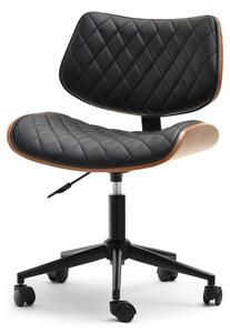Sedia da ufficio LEGNA - noce / nero