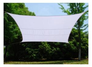 Tenda Vela Ombreggiante Quadrata 2,9x2,9 m Bianco in Poliestere