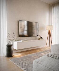 Mobile TV Sospeso 175 cm 2 Ante A Ribalta Bianco Opaco Lume