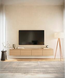 Mobile TV Sospeso 200 cm 4 Ante A Ribalta Rovere Lindberg Lume