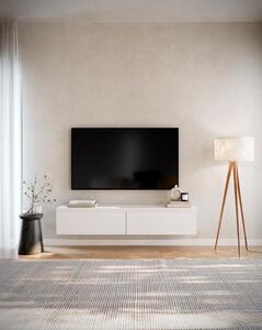 Mobile TV Sospeso 150 cm 2 Ante A Ribalta Bianco Opaco Lume