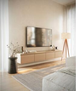 Mobile TV Sospeso 200 cm 4 Ante A Ribalta Rovere Lindberg Lume
