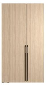 Armadio Ingresso 110x207h Cm 2 Ante Con Specchio Laterale Rovere Barcelona