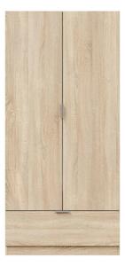 Armadio Guardaroba 2 Ante 1 Cassetto 80x50x170 Simply Rovere