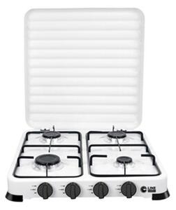 Fornello A Gas GPL Portatile 3 Bruciatori 1 + 1,5 + 1,5 + 2,2 kW