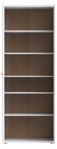 Armadio Scarpiera Multiuso 2 Ante 6 Ripiani 70x35x180h Nube Bianco