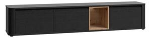 Mobile TV Sospeso 3 Ante 215x40x40 Con Vano A Giorno Lehman Rovere Scuro