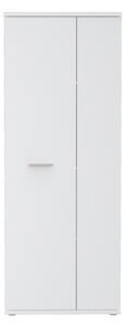 Armadio Multiuso Portascope 2 Ante 5 Vani 70x35x180h Nube Bianco