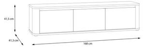 Mobile TV Da Terra 3 Ante 170x40x40 Design Moderno Lehman Sabbia