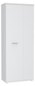 Armadio Scarpiera Multiuso 2 Ante 6 Ripiani 70x35x180h Nube Bianco