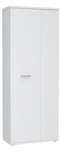 Armadio Multiuso Portascope 2 Ante 5 Vani 70x35x180h Nube Bianco