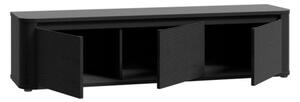 Mobile TV Da Terra 3 Ante 170x40x40 Design Moderno Lehman Rovere Nero