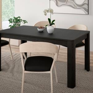 Tavolo Allungabile 90x160-206 Cm Da Arredo Interno Lehman Rovere Nero
