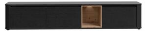 Mobile TV Sospeso 3 Ante 215x40x40 Con Vano A Giorno Lehman Rovere Scuro
