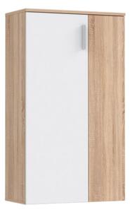 Scarpiera 6 Ripiani 2 Ante 70x34x120h 18 Paia Nube Bianco Rovere Sonoma