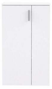 Scarpiera 6 Ripiani 2 Ante 70x34x120h 18 Paia Nube Bianco Opaco